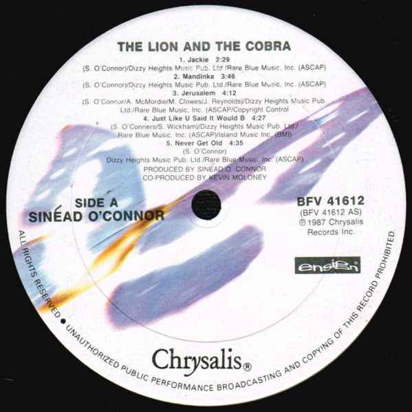 Sinéad O'Connor : The Lion And The Cobra (LP, Album, Car)
