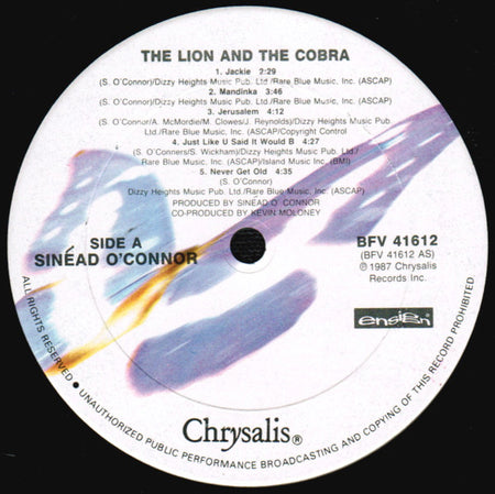 Sinéad O'Connor : The Lion And The Cobra (LP, Album, Car)