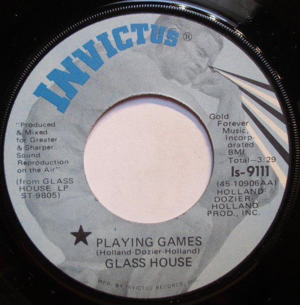 Glass House : Let It Flow / Playing Games (7", Single)