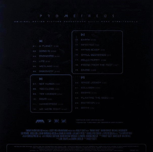 Marc Streitenfeld : Prometheus (Original Motion Picture Soundtrack) (2xLP, Album, RE)