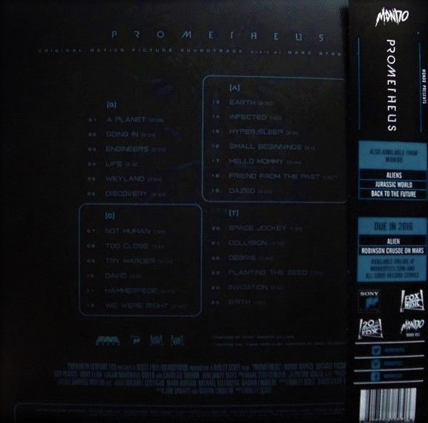 Marc Streitenfeld : Prometheus (Original Motion Picture Soundtrack) (2xLP, Album, RE)