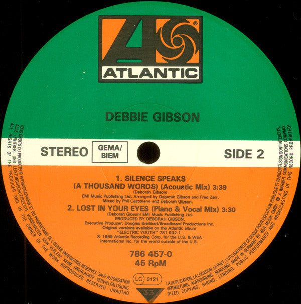 Debbie Gibson : Lost In Your Eyes (12")