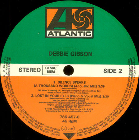 Debbie Gibson : Lost In Your Eyes (12")