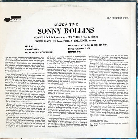 Sonny Rollins : Newk's Time (LP, Album, RE)