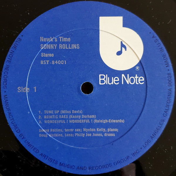 Sonny Rollins : Newk's Time (LP, Album, RE)