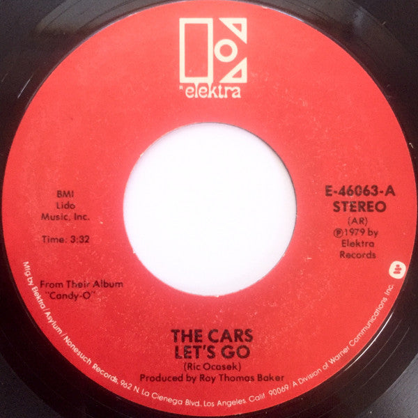 The Cars : Let's Go (7", Single, Styrene, AR )