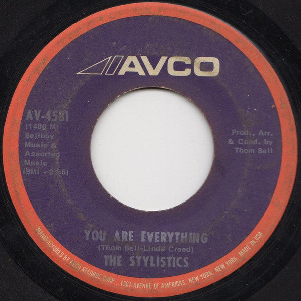 The Stylistics : You Are Everything (7", Single)