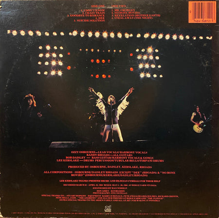 Ozzy Osbourne : Blizzard Of Ozz (LP, Album, Ter)