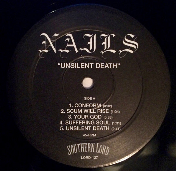 Nails : Unsilent Death (12", Album, RE, RP)