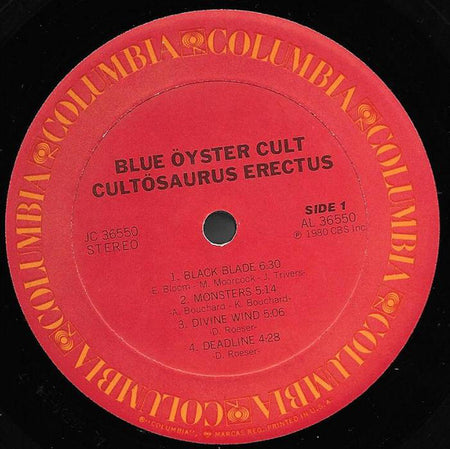 Blue Öyster Cult : Cultosaurus Erectus (LP, Album, Ter)