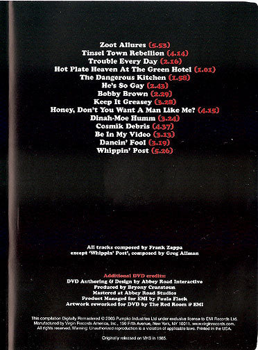 Frank Zappa : Does Humor Belong In Music? (DVD-V, RM, NTSC)