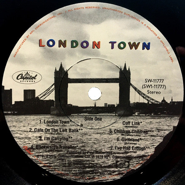 Wings (2) : London Town (LP, Album, Los)
