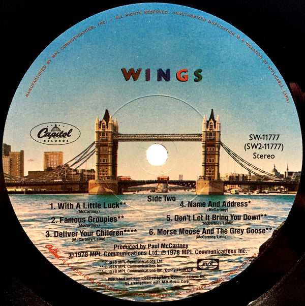 Wings (2) : London Town (LP, Album, Los)
