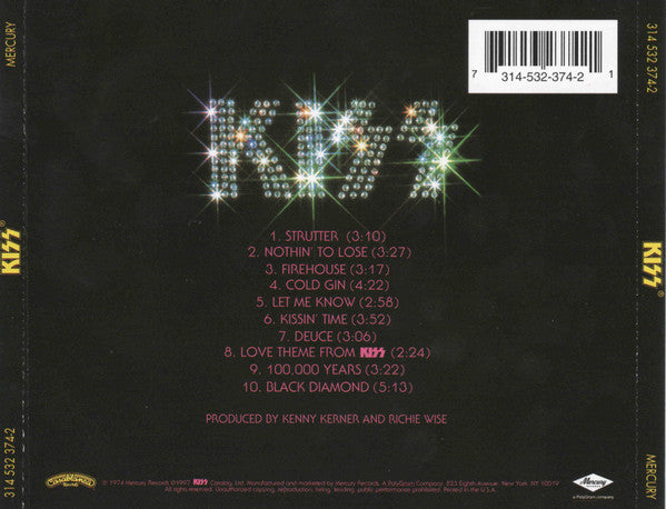 Kiss : Kiss (CD, Album, RE, RM, Son)