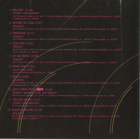 Kiss : Kiss (CD, Album, RE, RM, Son)