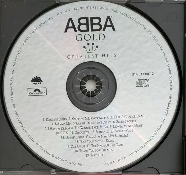 ABBA : Gold (Greatest Hits) (CD, Comp, RM, RP, UML)