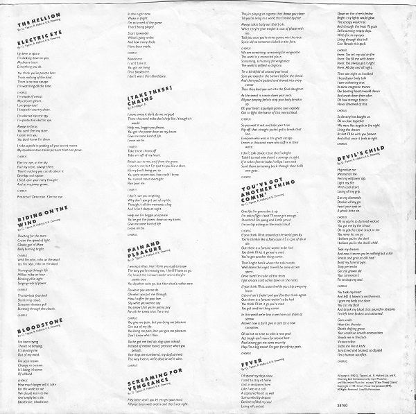 Judas Priest : Screaming For Vengeance (LP, Album, Ter)