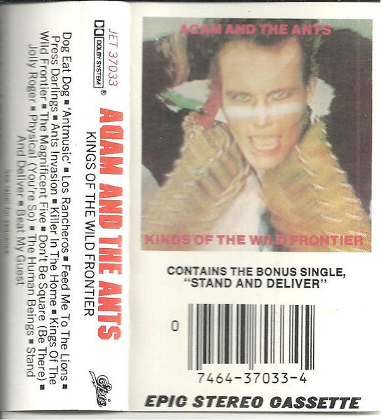 Adam And The Ants : Kings Of The Wild Frontier (Cass, Album)