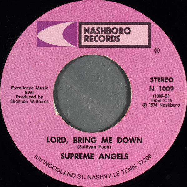 The Supreme Angels : Shame On You (7", Single)