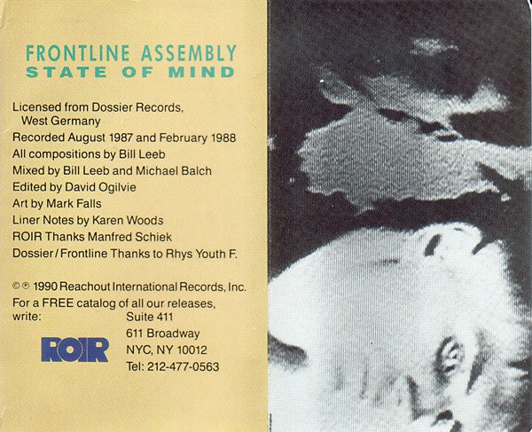Frontline Assembly* : State Of Mind (Cass, Album, RE)