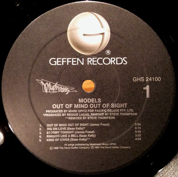 Models (2) : Out Of Mind Out Of Sight (LP, Album, Spe)