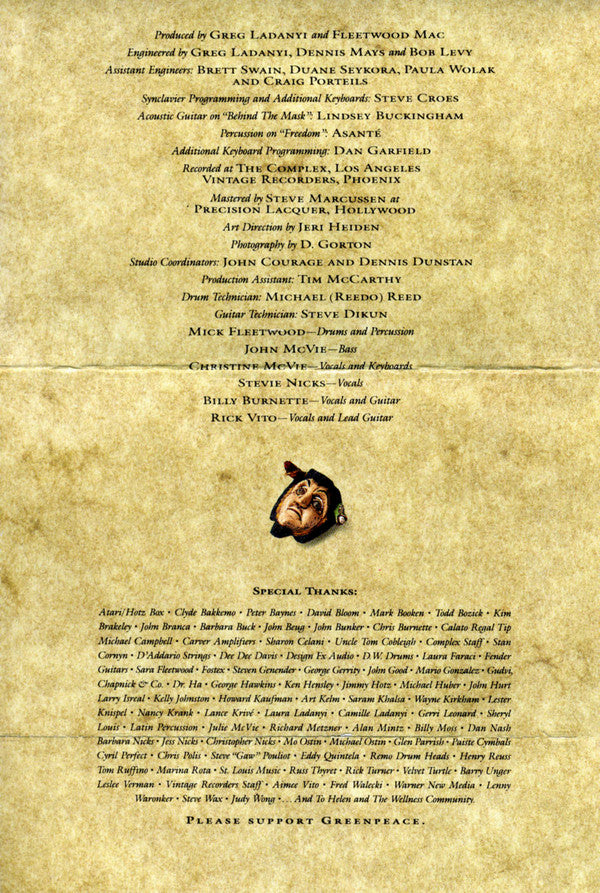 Fleetwood Mac : Behind The Mask (Cass, Album, SR,)