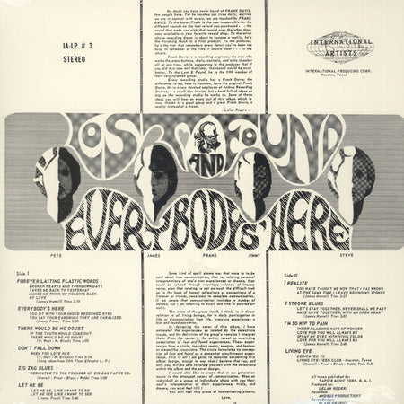 Lost And Found : Forever Lasting Plastic Words (LP, Album, RE, 180)