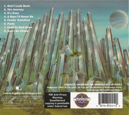 Boston : Don't Look Back (CD, Album, Ltd, RE, RM, Dig)
