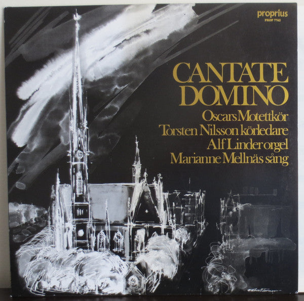 Oscars Motettkör, Torsten Nilsson, Alf Linder, Marianne Mellnäs : Cantate Domino (LP)