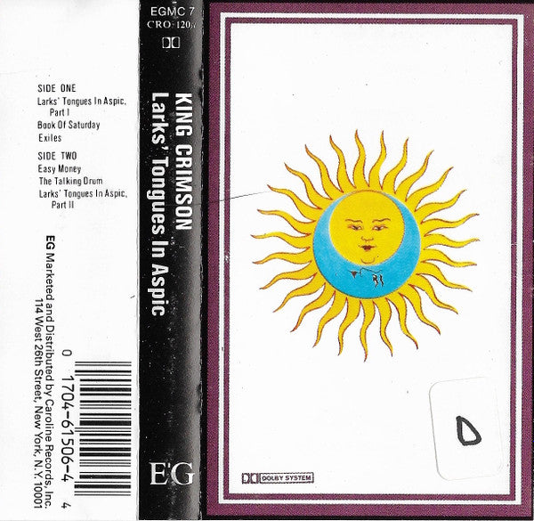King Crimson : Larks' Tongues In Aspic (Cass, Album)