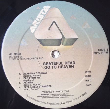 The Grateful Dead : Go To Heaven (LP, Album, Kee)