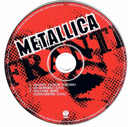Metallica : Frantic (CD, Single, Yel)