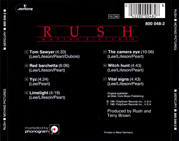 Rush : Moving Pictures (CD, Album)
