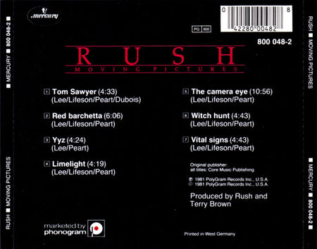 Rush : Moving Pictures (CD, Album)