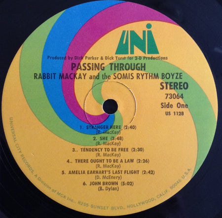 Rabbit MacKay & The Somis Rhythm Boyze : Passing Through (LP, Album)