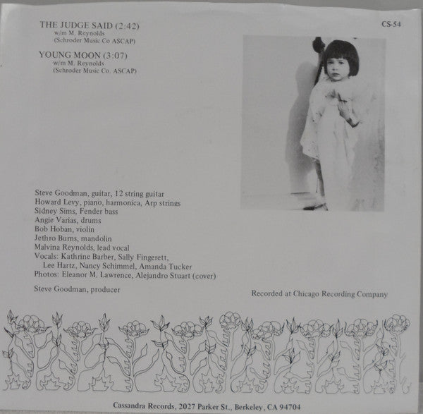 Malvina Reynolds : The Judge Said (7", Single)