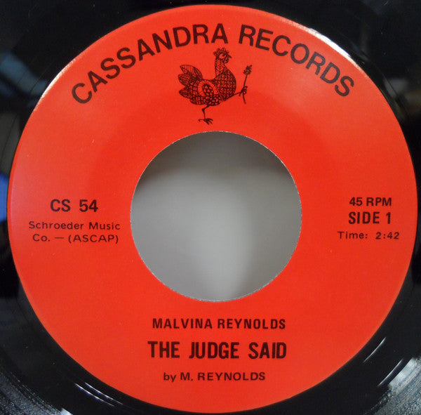 Malvina Reynolds : The Judge Said (7", Single)