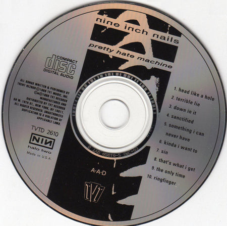 Nine Inch Nails : Pretty Hate Machine (CD, Album, Club, SRC)