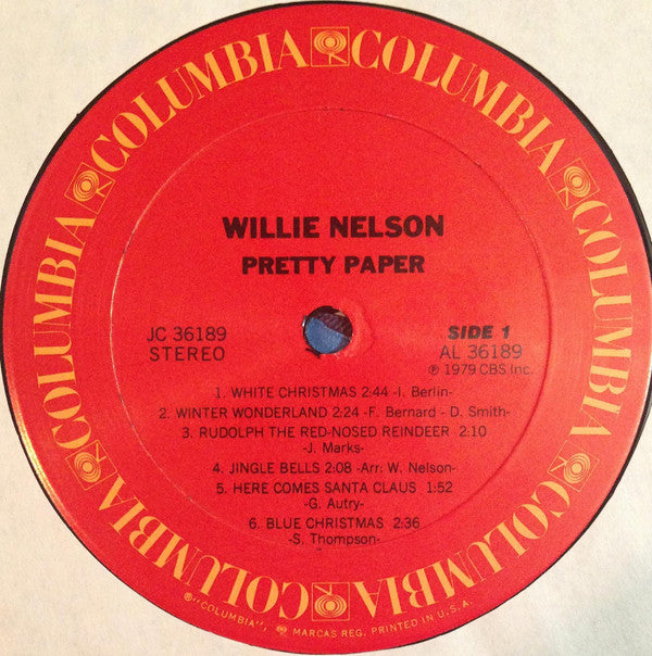 Willie Nelson : Pretty Paper (LP, Album)