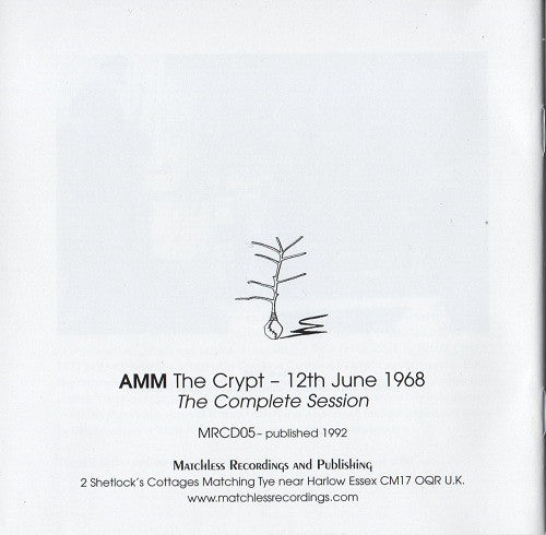 AMM : The Crypt - 12th June 1968 (2xCD, Album, RE)