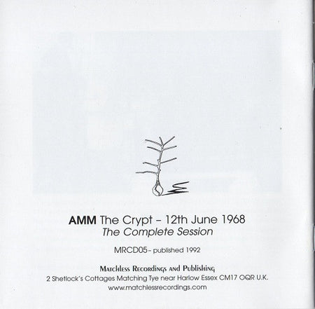 AMM : The Crypt - 12th June 1968 (2xCD, Album, RE)