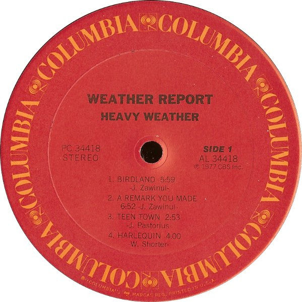 Weather Report : Heavy Weather (LP, Album, Ter)