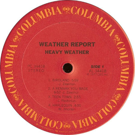 Weather Report : Heavy Weather (LP, Album, Ter)