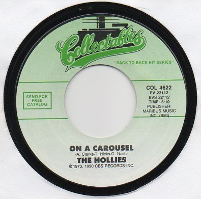 The Hollies : Stop, Stop, Stop / On A Carousel (7", Single, RE)
