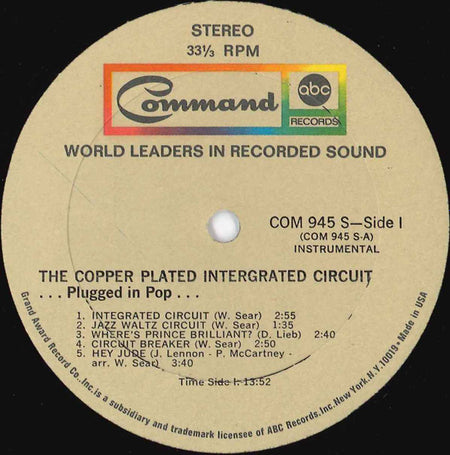 The Copper Plated Integrated Circuit : Plugged In Pop (LP, Album)
