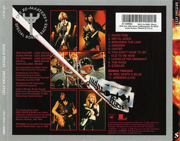 Judas Priest : British Steel (CD, Album, Club, RE, RM)