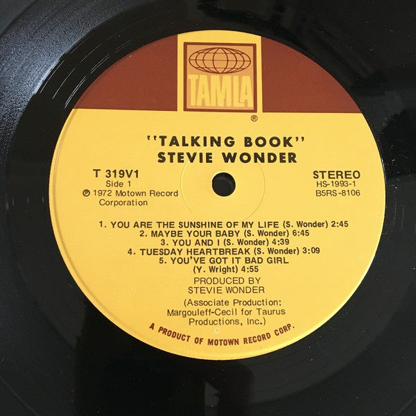 Stevie Wonder : Talking Book (LP, Album, Ind)