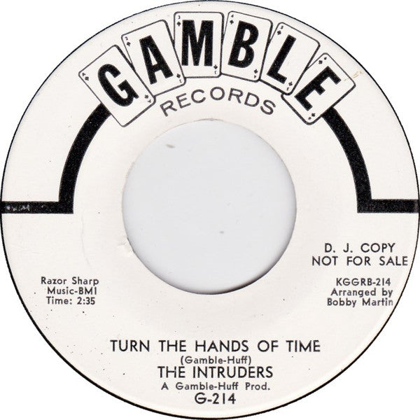 The Intruders : Cowboys To Girls (7", Single, Mono, Promo, Ter)