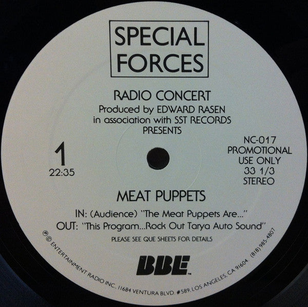 Meat Puppets : Special Forces Radio Concert (LP, Promo, Transcription, Non)