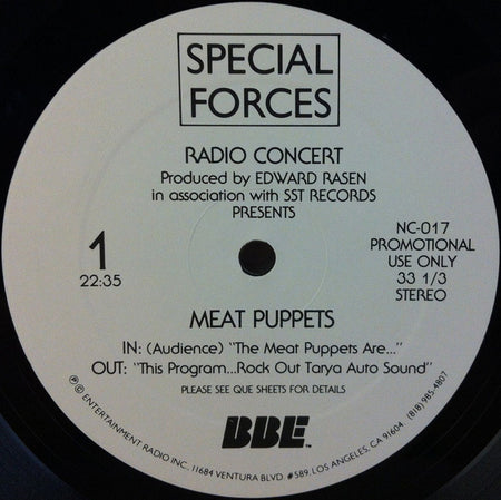 Meat Puppets : Special Forces Radio Concert (LP, Promo, Transcription, Non)